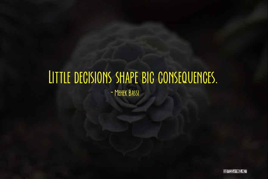 Future Decisions Quotes By Mehek Bassi Future Decisions Quotes By Mehek Bassi