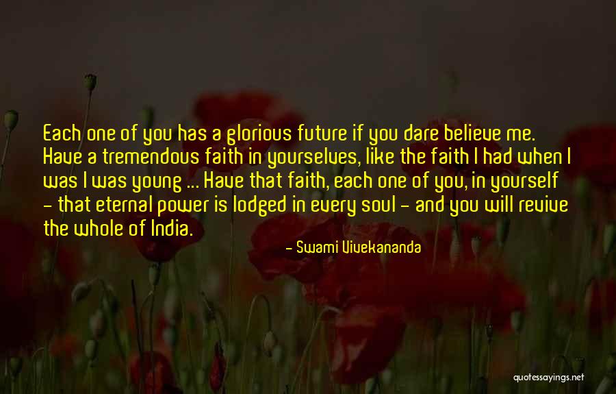 Future India Quotes By Swami Vivekananda