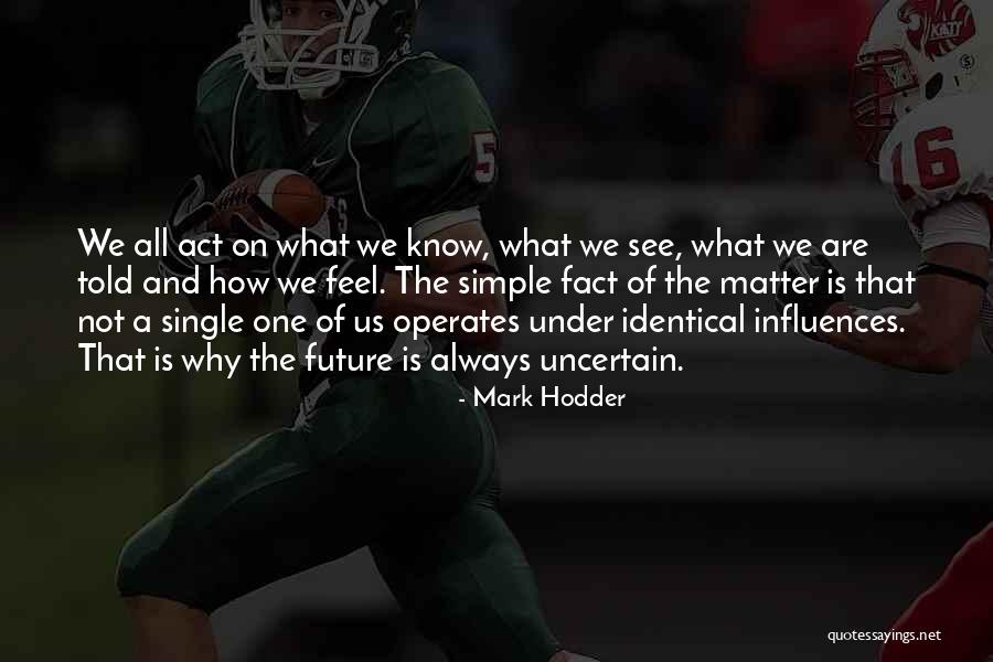 Future Is Uncertain Quotes By Mark Hodder Future Is Uncertain Quotes By Mark Hodder