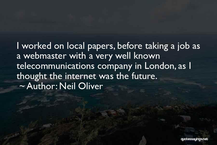 Future Jobs Quotes By Neil Oliver