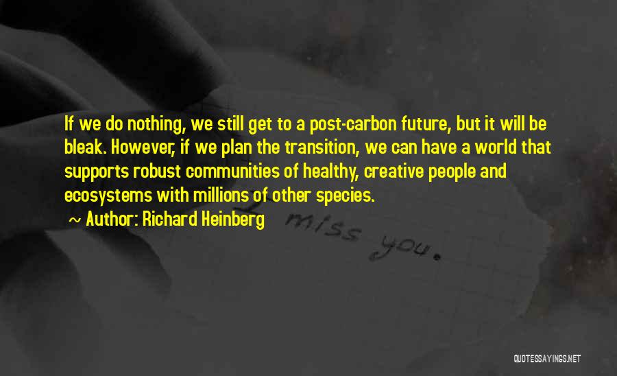 Future Plan Quotes By Richard Heinberg