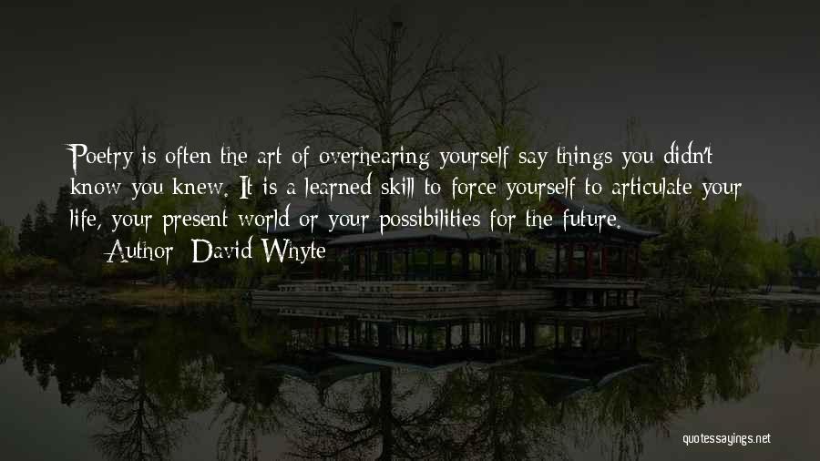 Future Possibilities Quotes By David Whyte