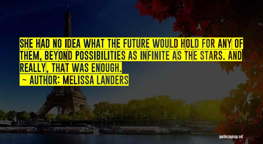 Future Possibilities Quotes By Melissa Landers