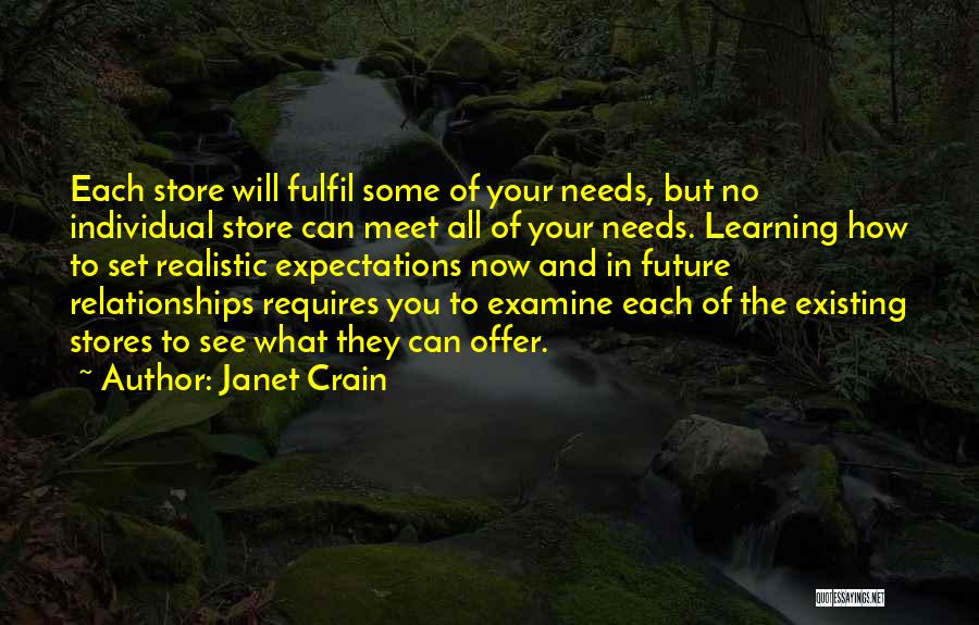 Future Relationships Quotes By Janet Crain