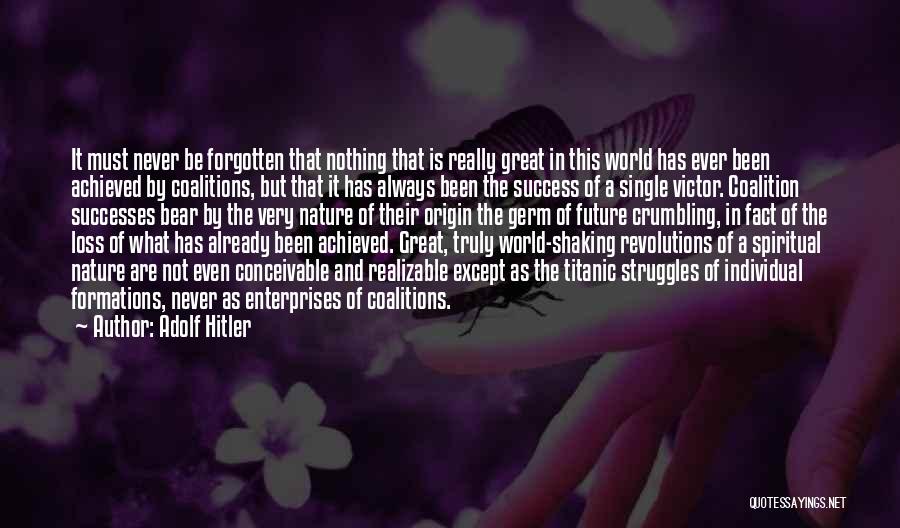 Future Success Quotes By Adolf Hitler
