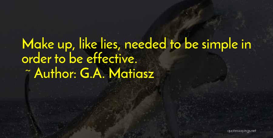 G.A. Matiasz Quotes 2008549