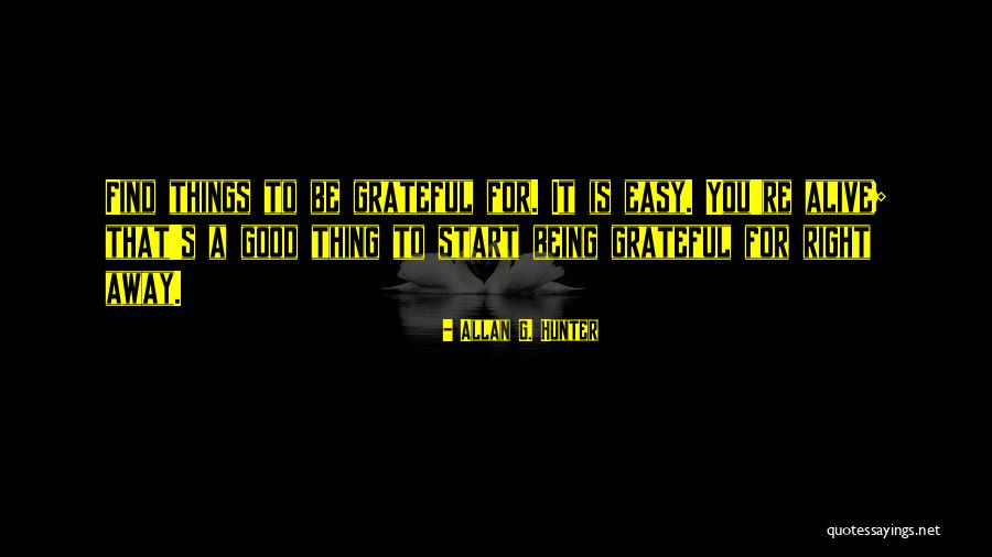G Easy Quotes By Allan G. Hunter