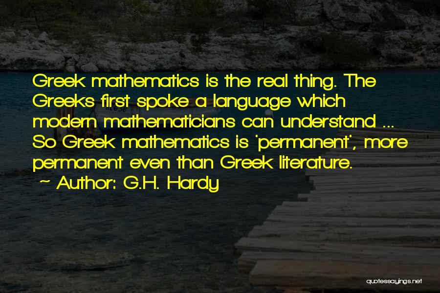 G.H. Hardy Quotes 1434339