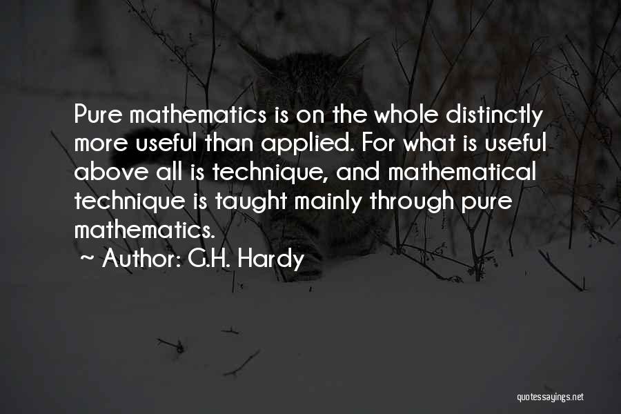 G.H. Hardy Quotes 1894768