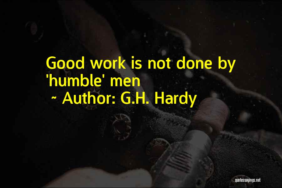 G.H. Hardy Quotes 2180769