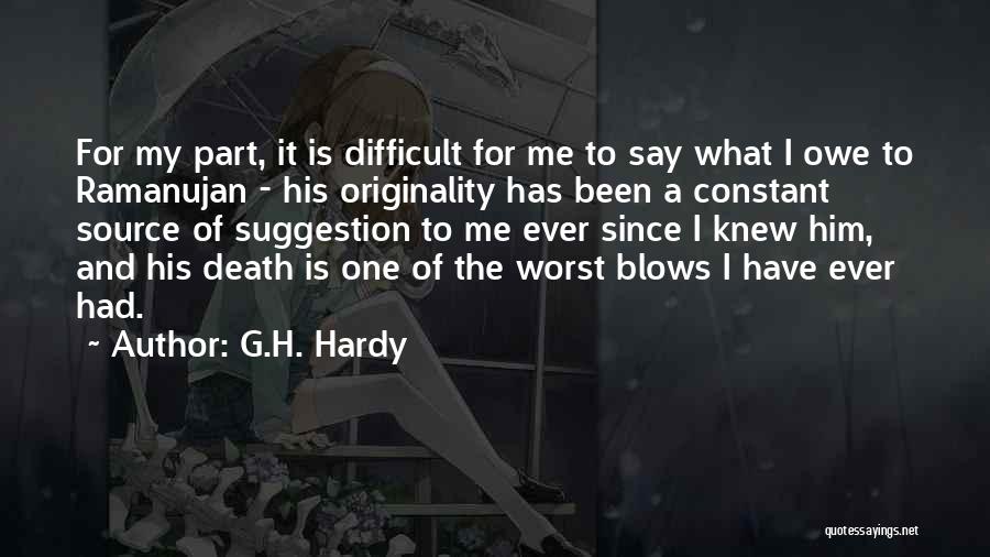 G.H. Hardy Quotes 352296