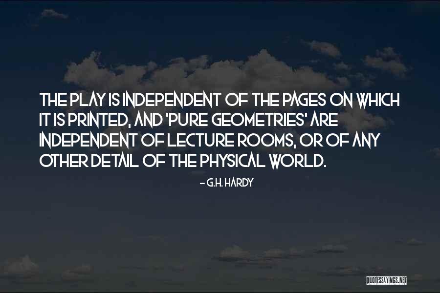 G.H. Hardy Quotes 521076