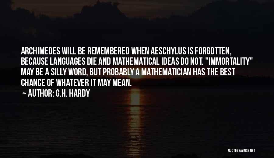 G.H. Hardy Quotes 621018