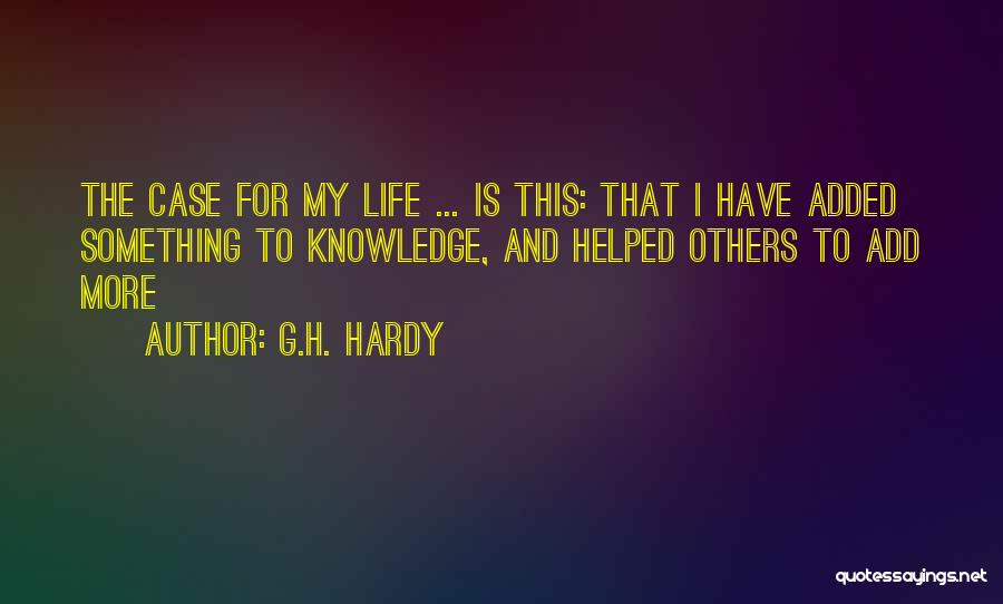 G.H. Hardy Quotes 912051