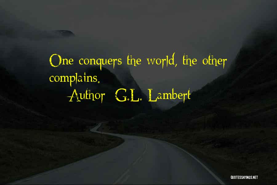 G.L. Lambert Quotes 1124171