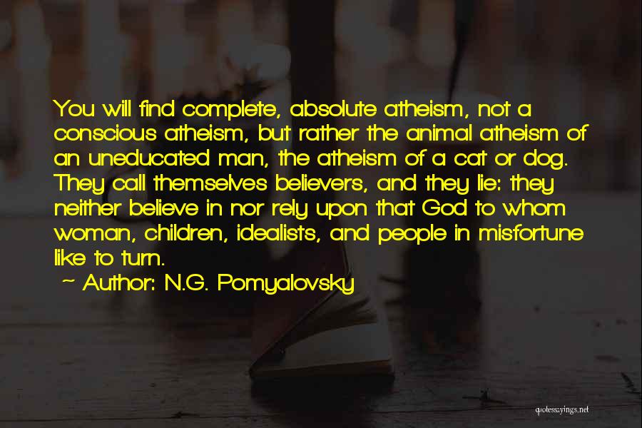 G.n Quotes By N.G. Pomyalovsky