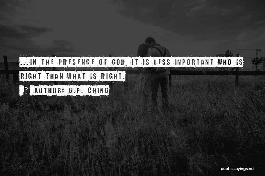 G.P. Ching Quotes 1300592