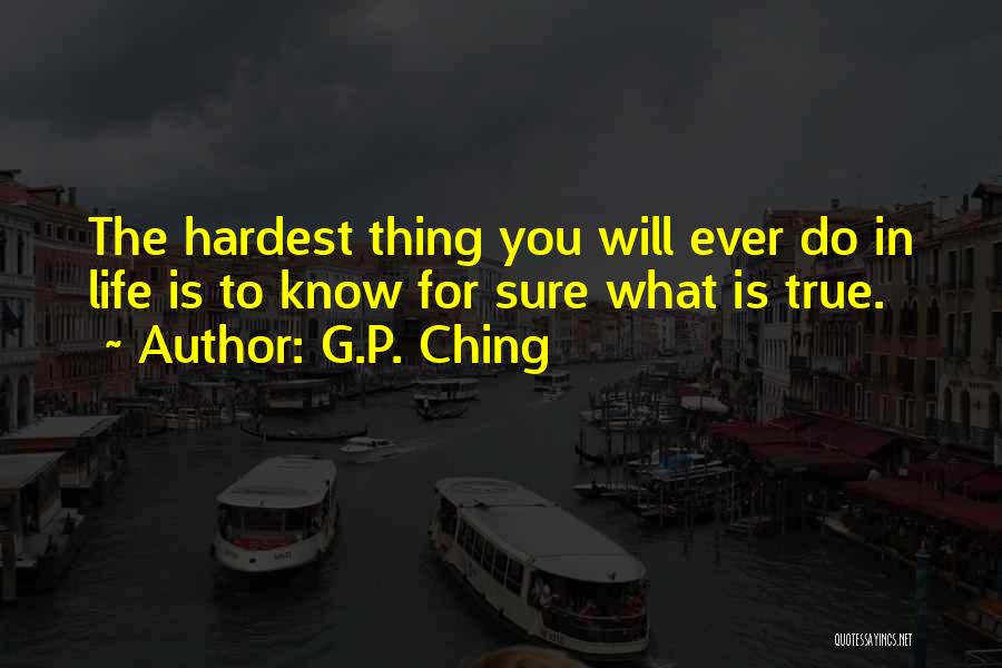 G.P. Ching Quotes 1300721