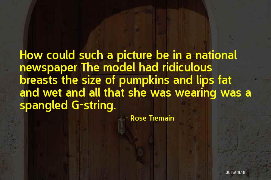 G String Quotes By Rose Tremain