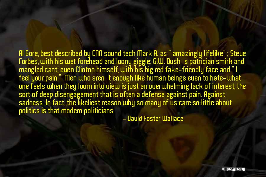 G W Bush Quotes By David Foster Wallace G W Bush Quotes By David Foster Wallace