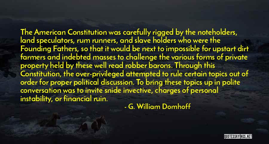 G. William Domhoff Quotes 1869305