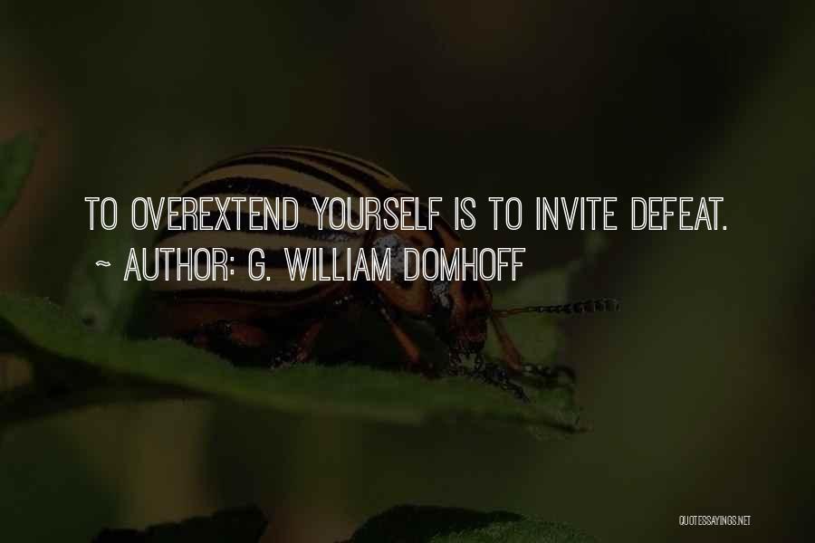 G. William Domhoff Quotes 476964