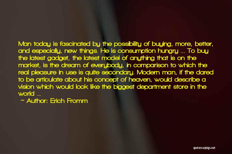 Gadget Quotes By Erich Fromm