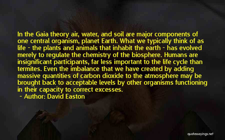 Gaia Theory Quotes By David Easton