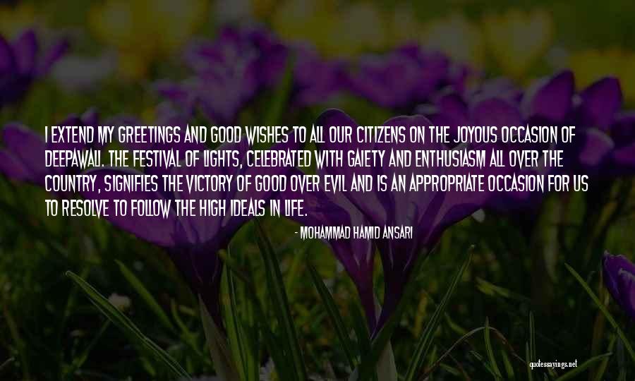 Gaiety Quotes By Mohammad Hamid Ansari Gaiety Quotes By Mohammad Hamid Ansari