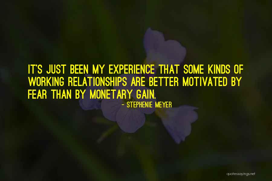 Gain Experience Quotes By Stephenie Meyer