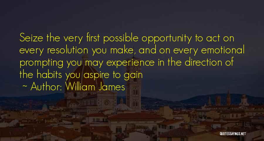 Gain Experience Quotes By William James