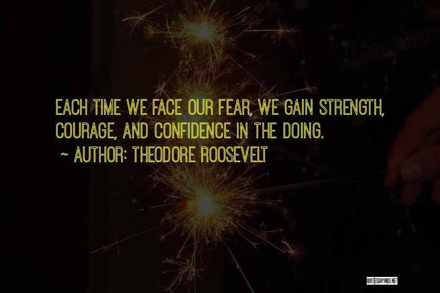 Gain Strength Quotes By Theodore Roosevelt