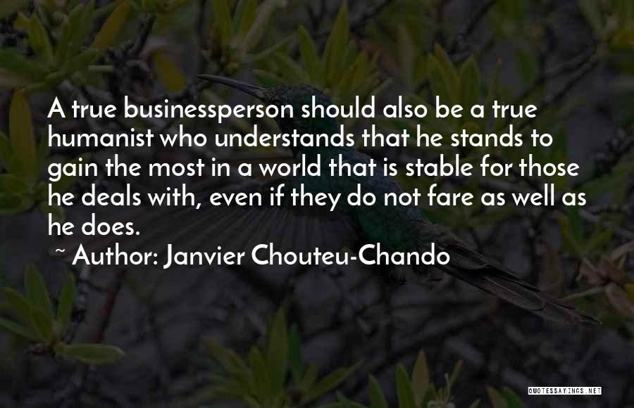 Gain Success Quotes By Janvier Chouteu-Chando