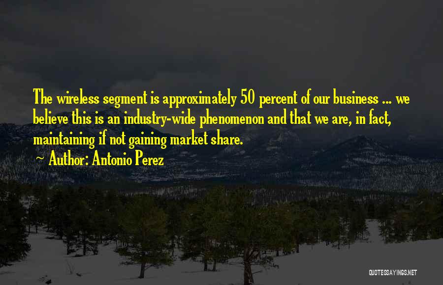Gaining Market Share Quotes By Antonio Perez