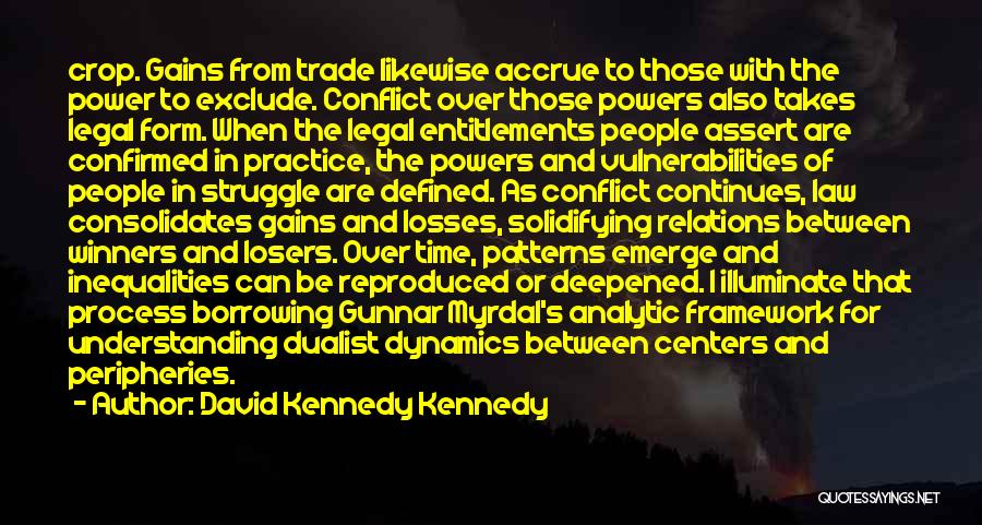 Gains And Losses Quotes By David Kennedy Kennedy