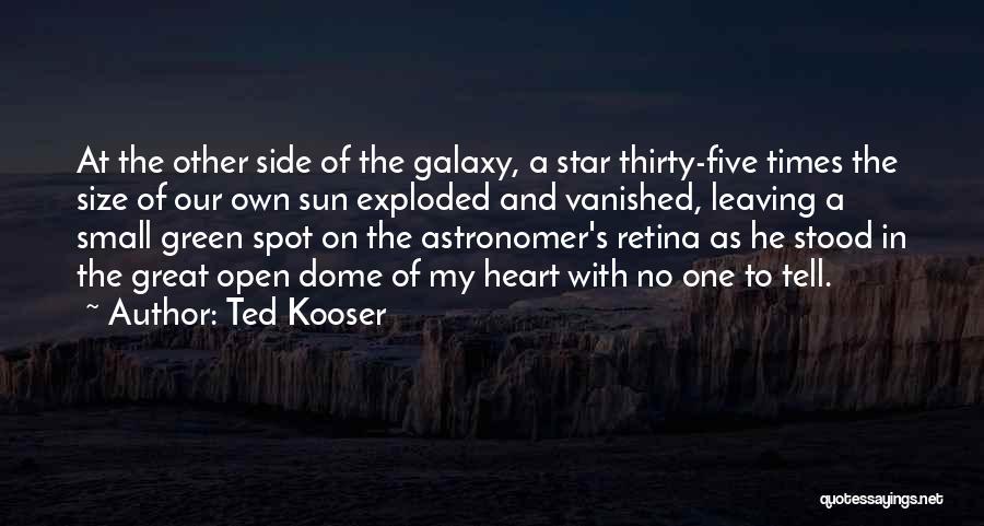 Galaxy And Star Quotes By Ted Kooser