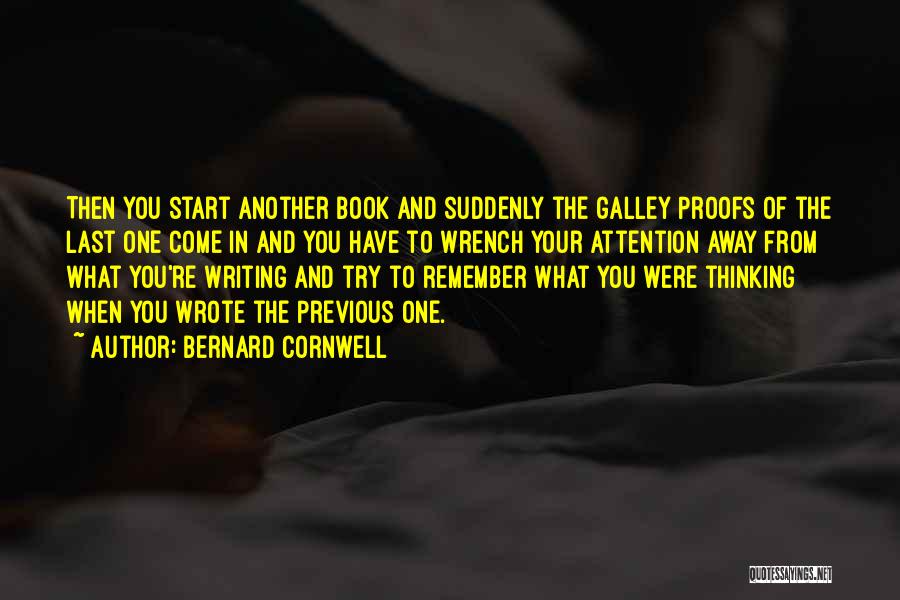 Galley Book Quotes By Bernard Cornwell