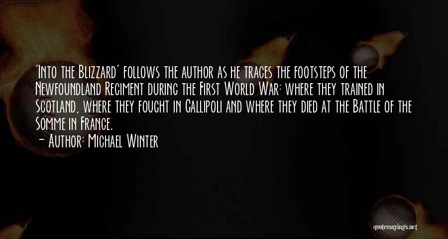 Gallipoli Quotes By Michael Winter