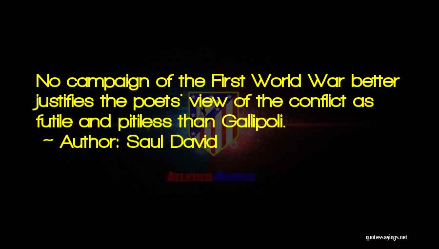 Gallipoli Quotes By Saul David