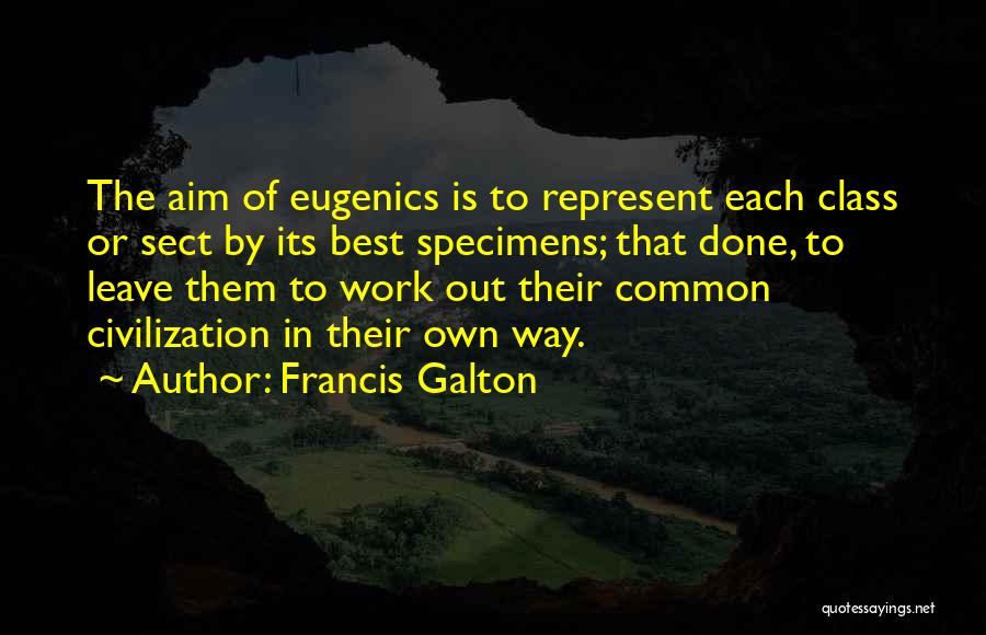 Galton Eugenics Quotes By Francis Galton