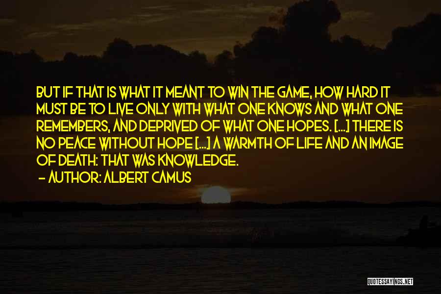 Game Of Life Quotes By Albert Camus