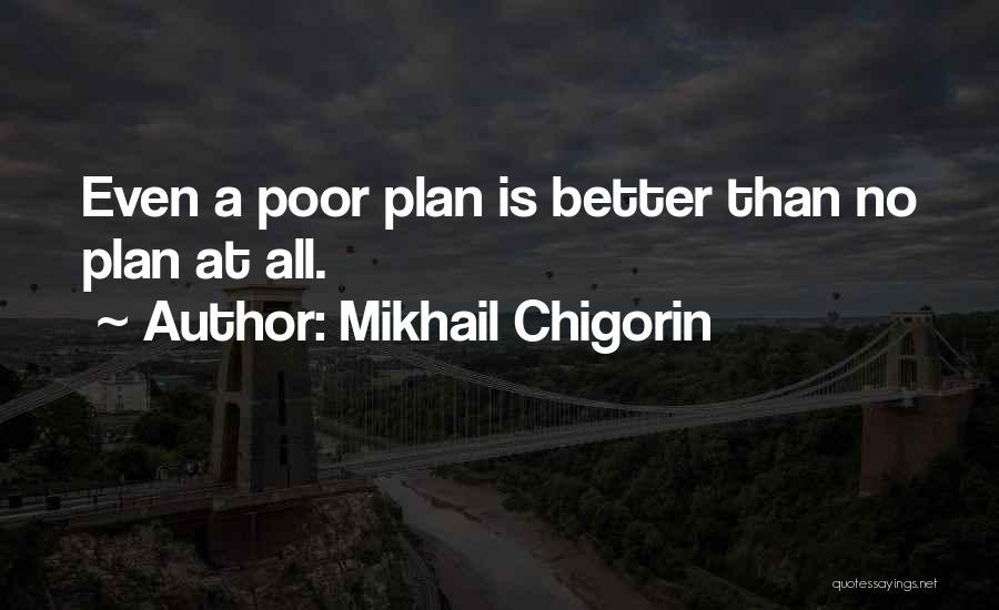 Game Plan Quotes By Mikhail Chigorin