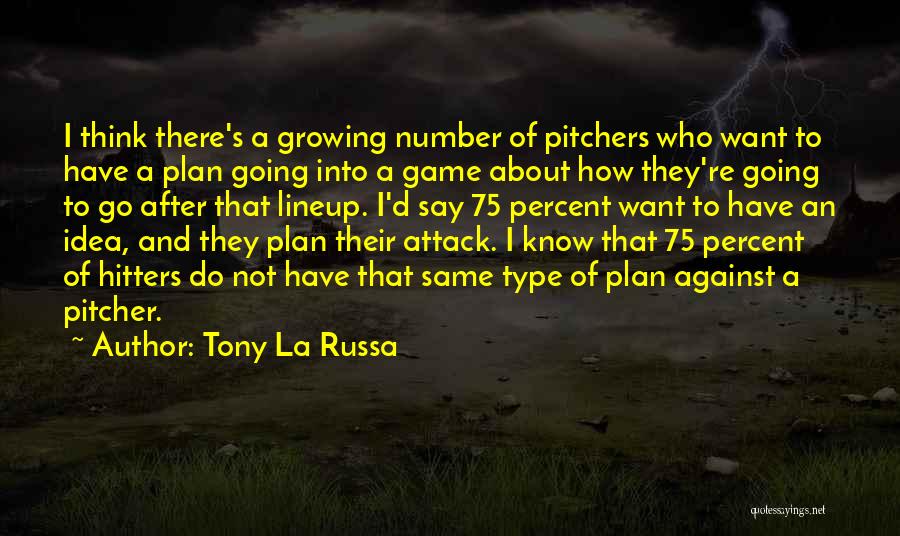Game Plan Quotes By Tony La Russa