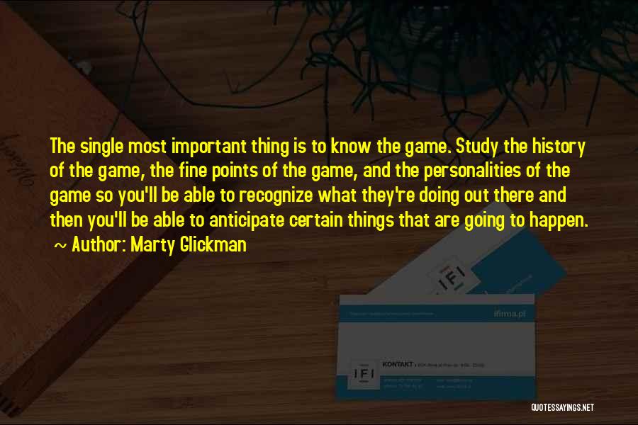 Game Recognize Game Quotes By Marty Glickman