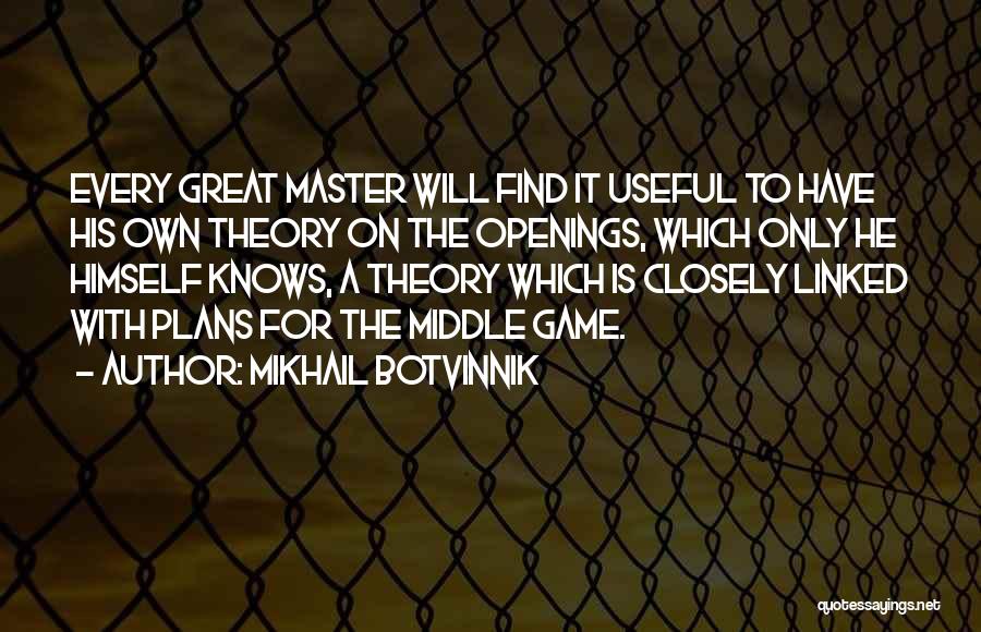 Game Theory Quotes By Mikhail Botvinnik