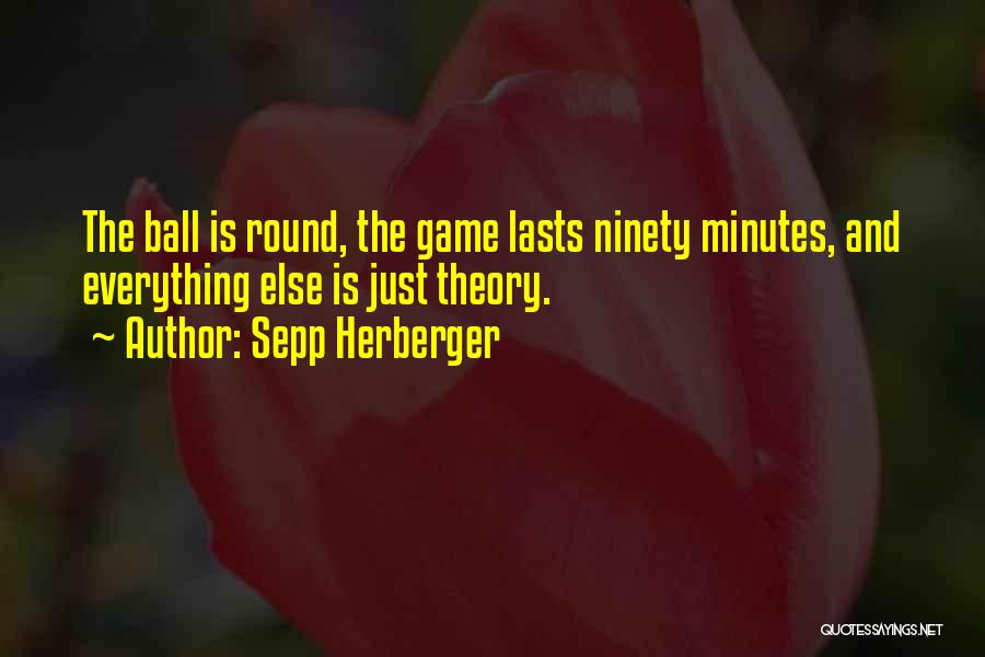 Game Theory Quotes By Sepp Herberger