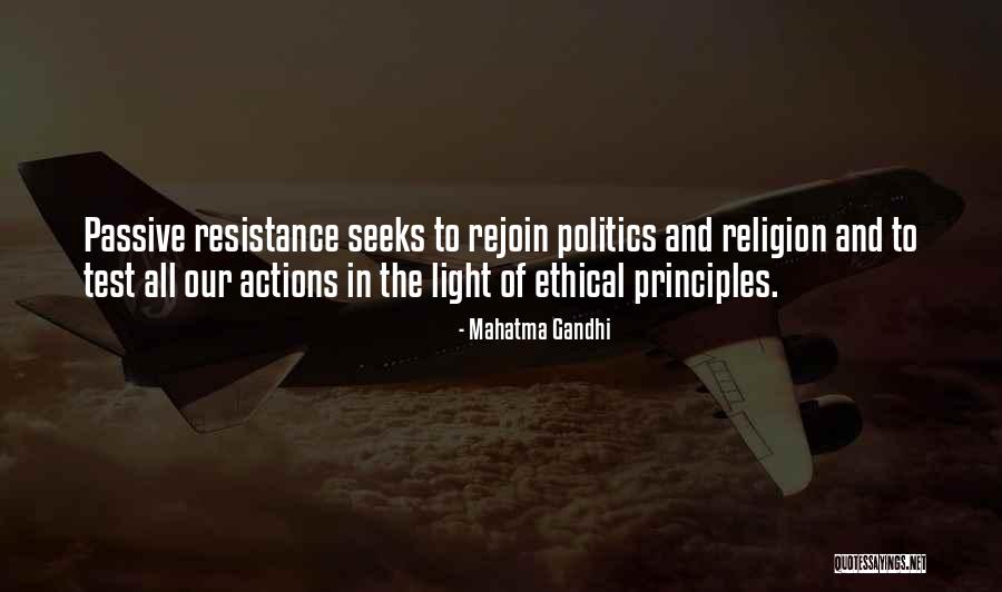 Gandhi Passive Resistance Quotes By Mahatma Gandhi