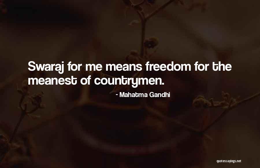 Gandhi Swaraj Quotes By Mahatma Gandhi