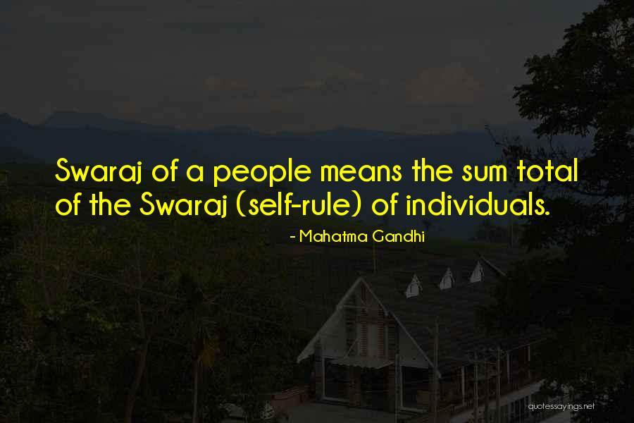 Gandhi Swaraj Quotes By Mahatma Gandhi