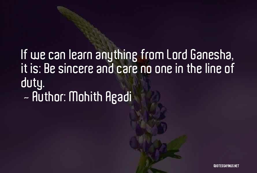 Ganesha Quotes By Mohith Agadi